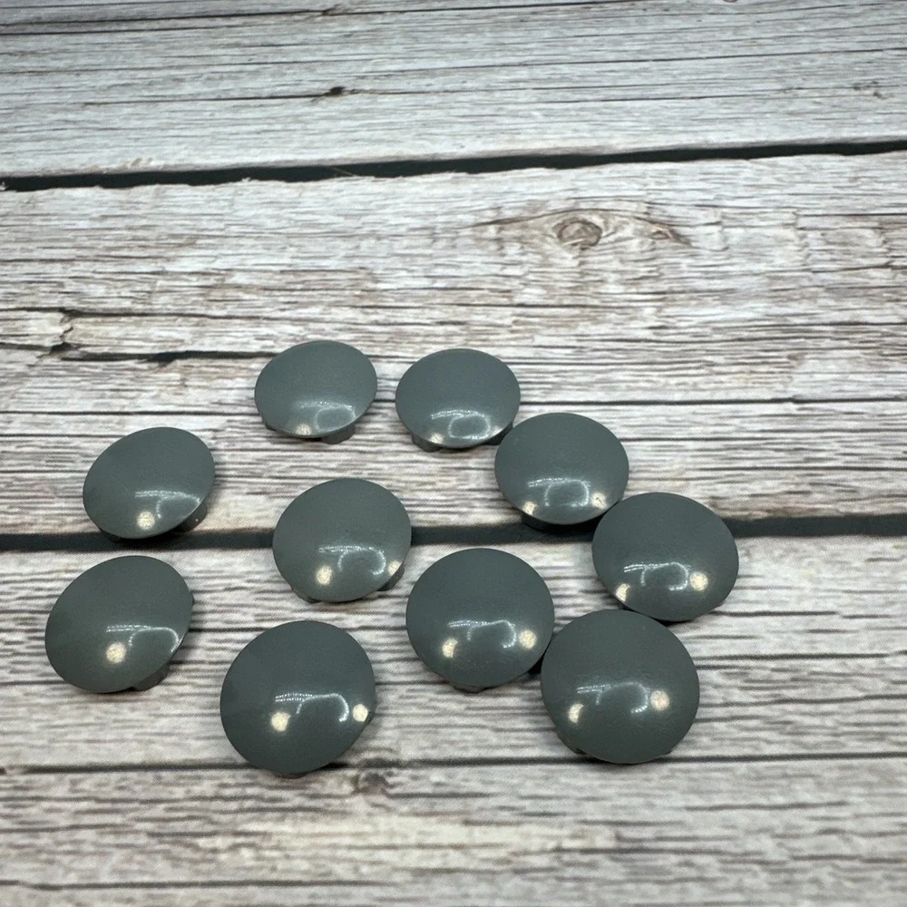 LEGO Parts - Dark Bluish Gray Plate, Round 2 x 2 (Boat Stud) Part 2654 -‎ QTY 10